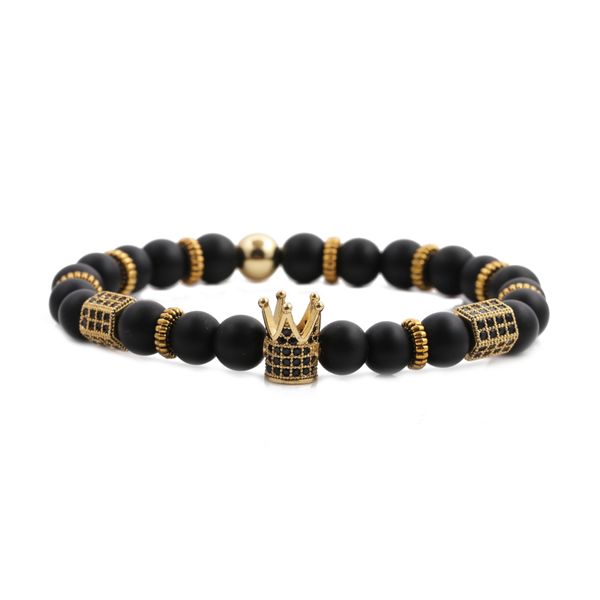 MAJESTY Men's 2pcs Crown  Luxury Bolo Bracelet Set