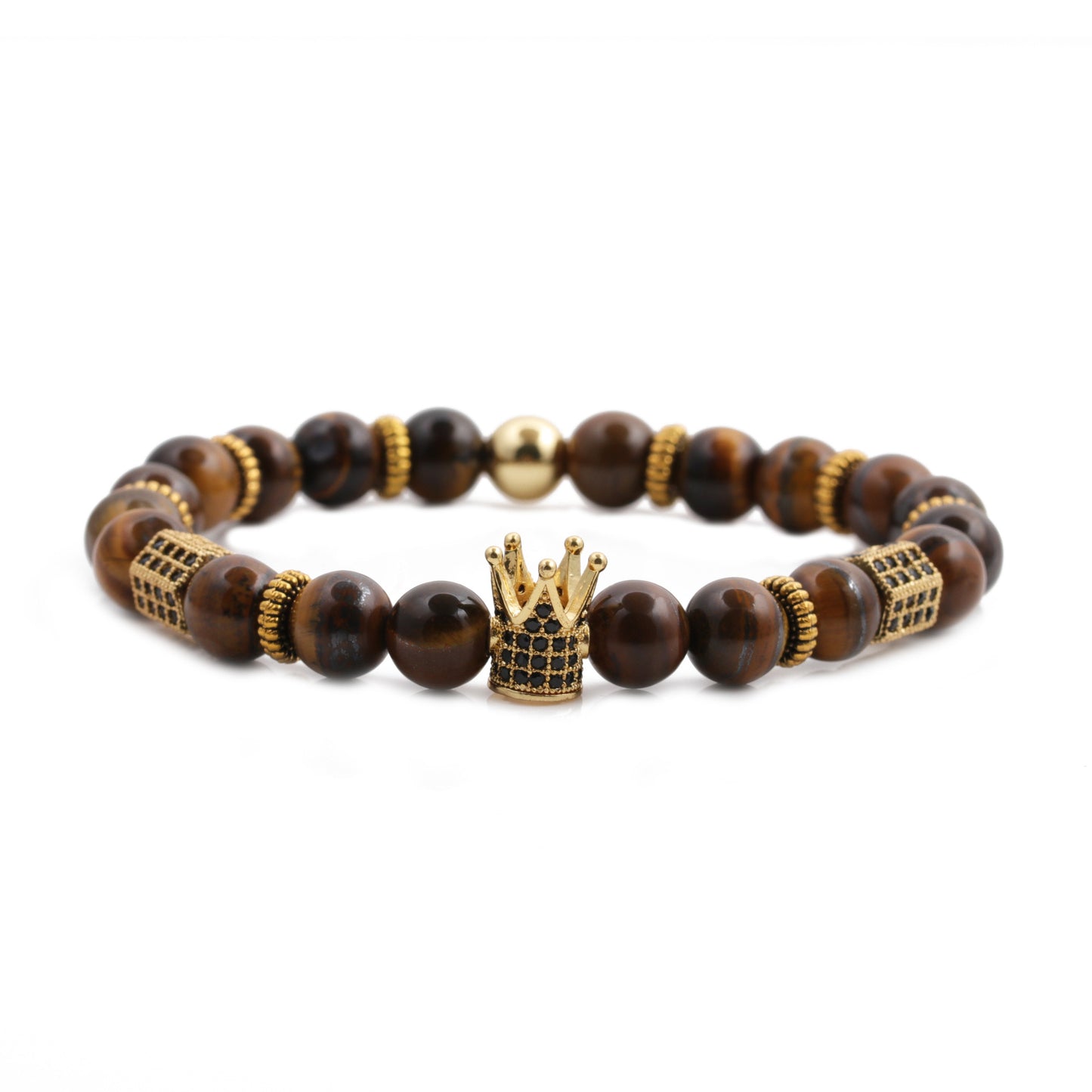 MAJESTY Men's 2pcs Crown  Luxury Bolo Bracelet Set