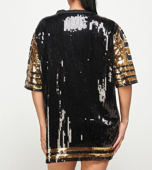 SAINTS Sequin Jersey Tunic/ Dress