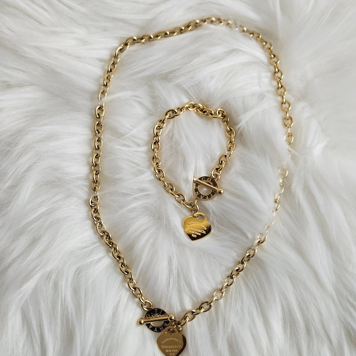 TIFF Necklace & Bracelet Set