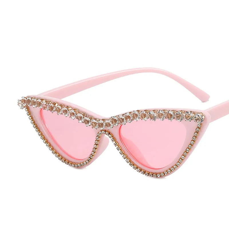 CAT OUT THE BAG Rhinestone Sunnies