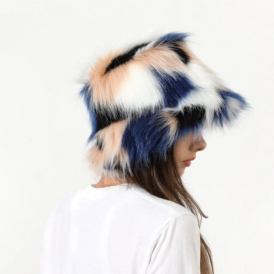 Load image into Gallery viewer, FALLON Faux Fur Bucket Hat
