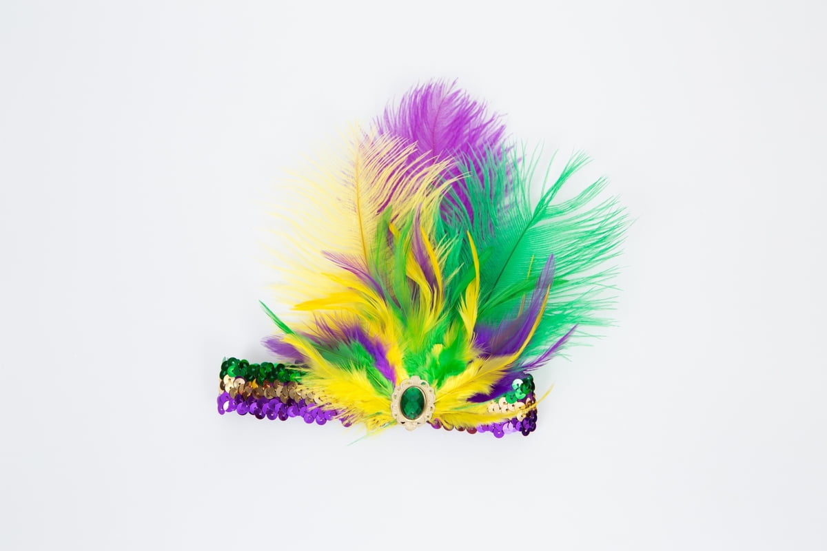 POYDRAS Mardi Gras Sequin Headbands