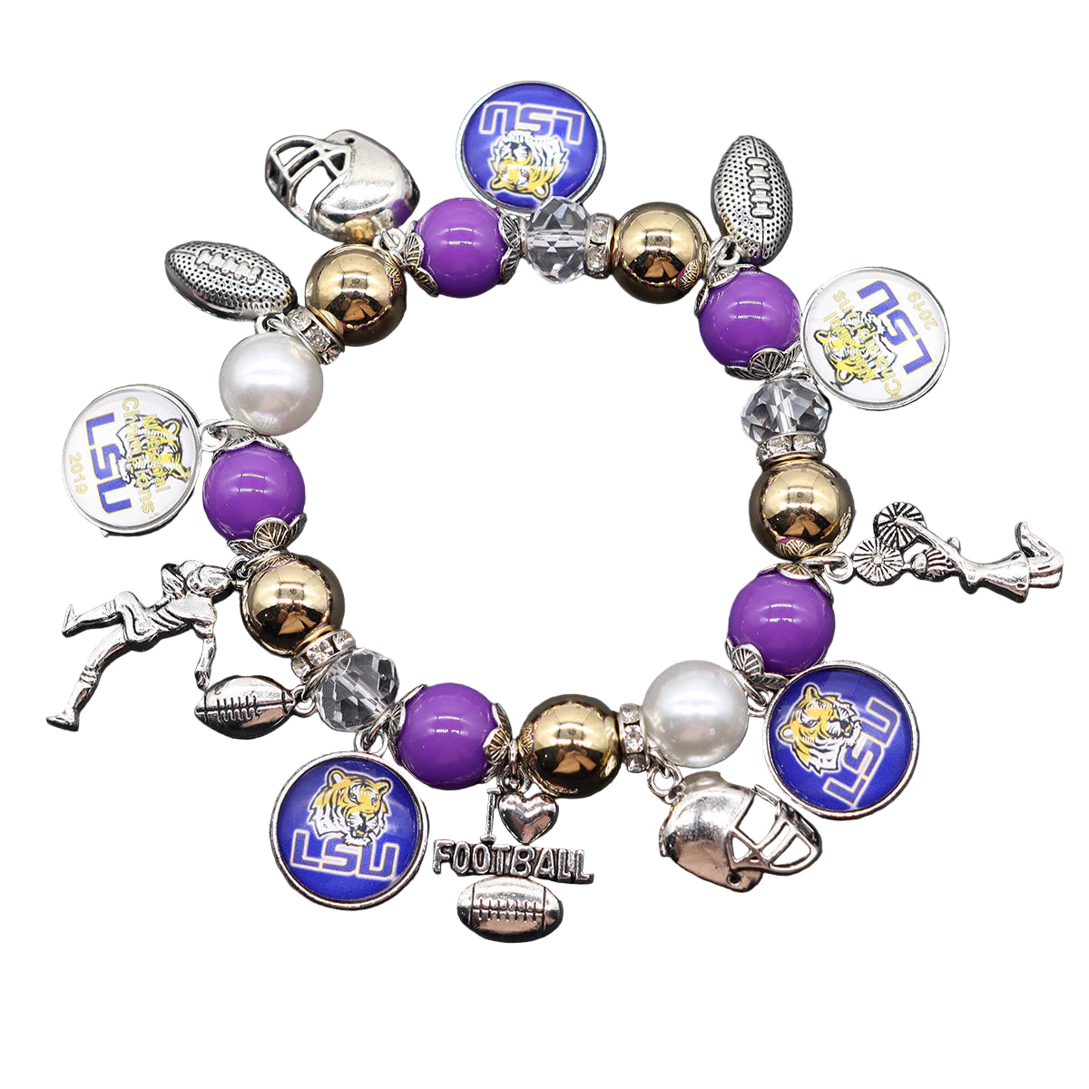 GAME DAY GLAM Charm Bracelet