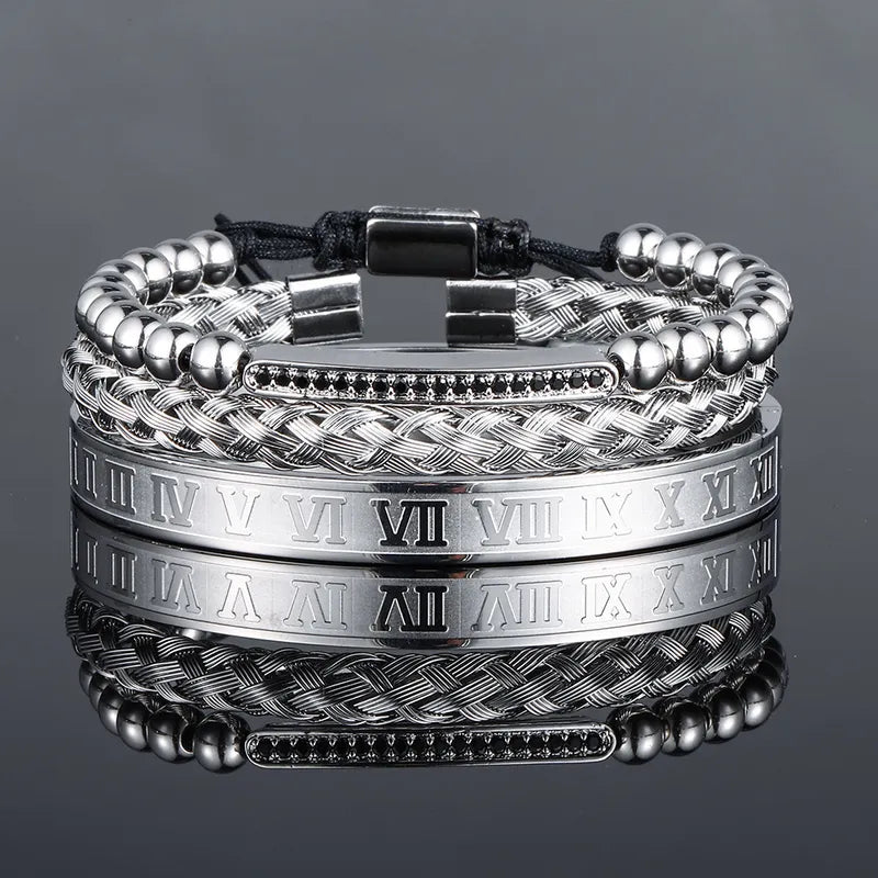 MONARCH Stainless Steel Bracelet Set
