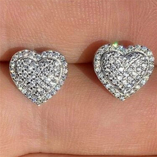 QUEEN OF HEART Pave Earrings