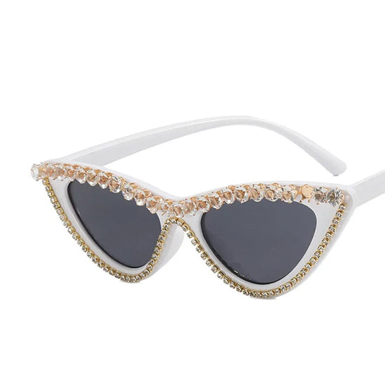 CAT OUT THE BAG Rhinestone Sunnies