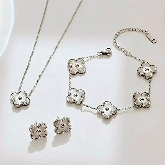 LUCKY LADY Clover Stainless Steel Set