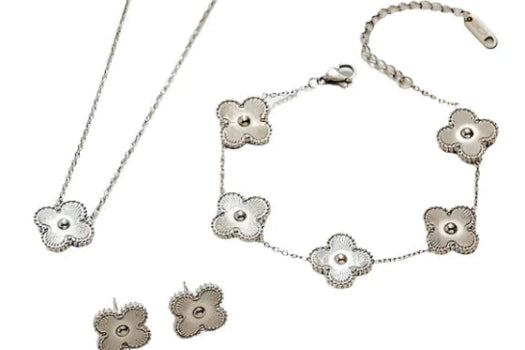 LUCKY LADY Clover Stainless Steel Set – ANAIS ACCESSORIES LLC