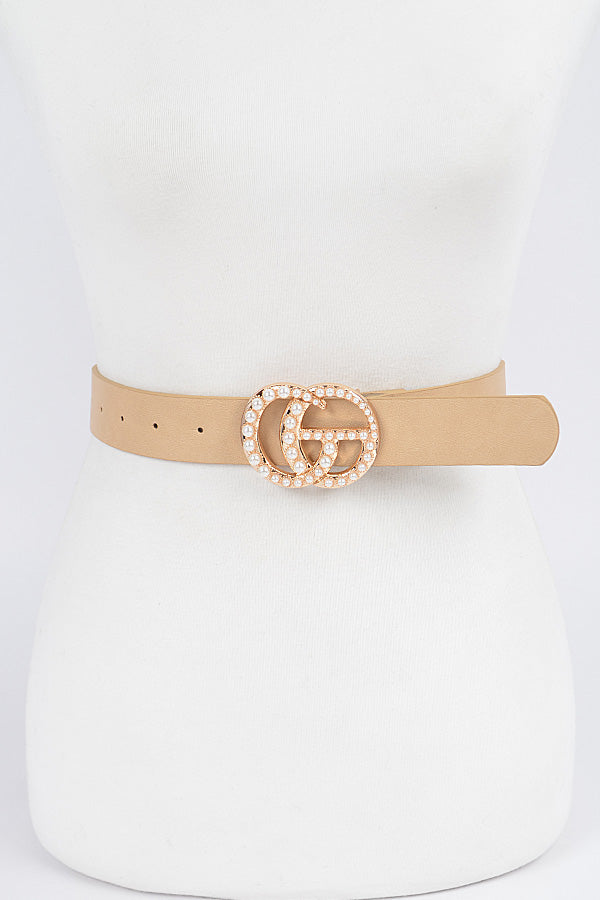 Load image into Gallery viewer, GIGI Pearl Faux Leather Belt
