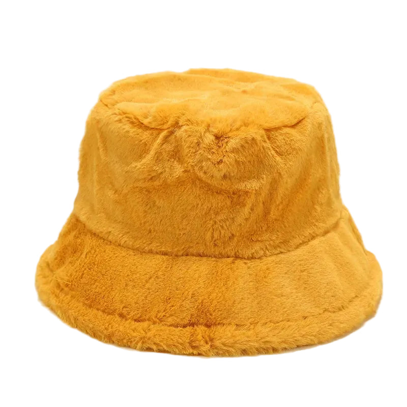 SWAG Unisex Plush Faux Fur Bucket Hat