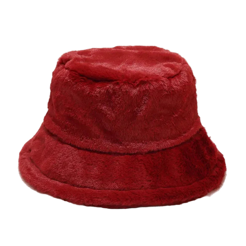 SWAG Unisex Plush Faux Fur Bucket Hat