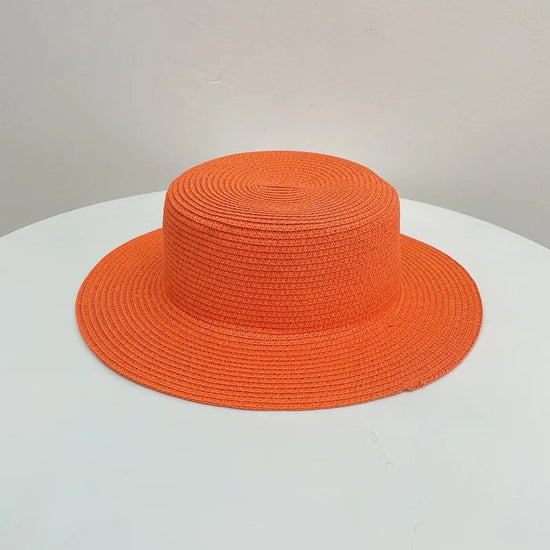 Load image into Gallery viewer, BIG EASY Flat Top Straw Hat
