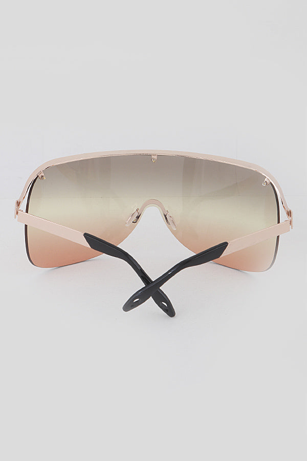 Load image into Gallery viewer, SUNDAZE Oversized Half Rim Sunglasses
