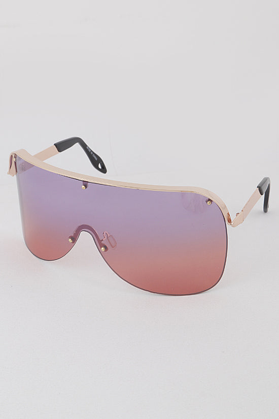 Load image into Gallery viewer, SUNDAZE Oversized Half Rim Sunglasses
