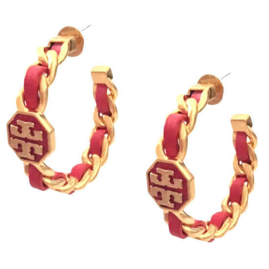 Load image into Gallery viewer, SWEET LADY Woven Chain Link Hoop Earrings
